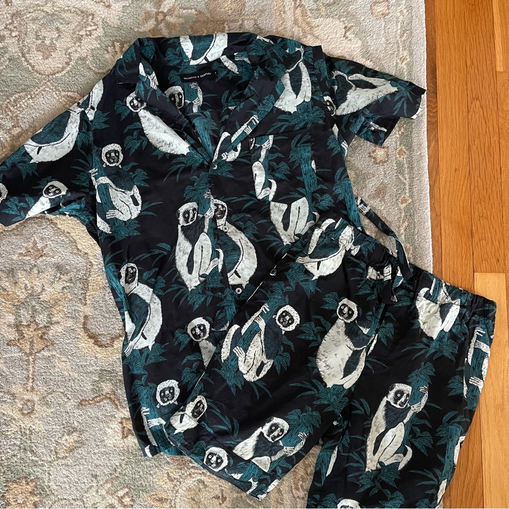 Desmond & Dempsey Short 2-Piece Pajama Set Small